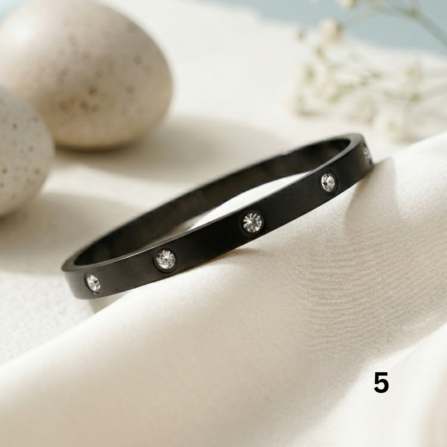 Midnight Luxe Textured Bangle Collection