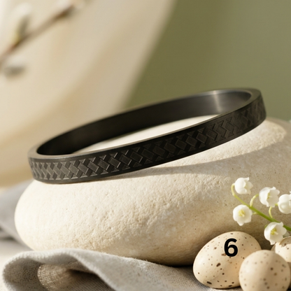 Midnight Luxe Textured Bangle Collection