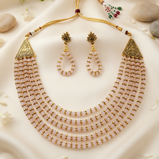 Multi-Strand Beaded Necklace Set