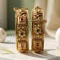 Antique Gold Floral Kundan Kada Bangle