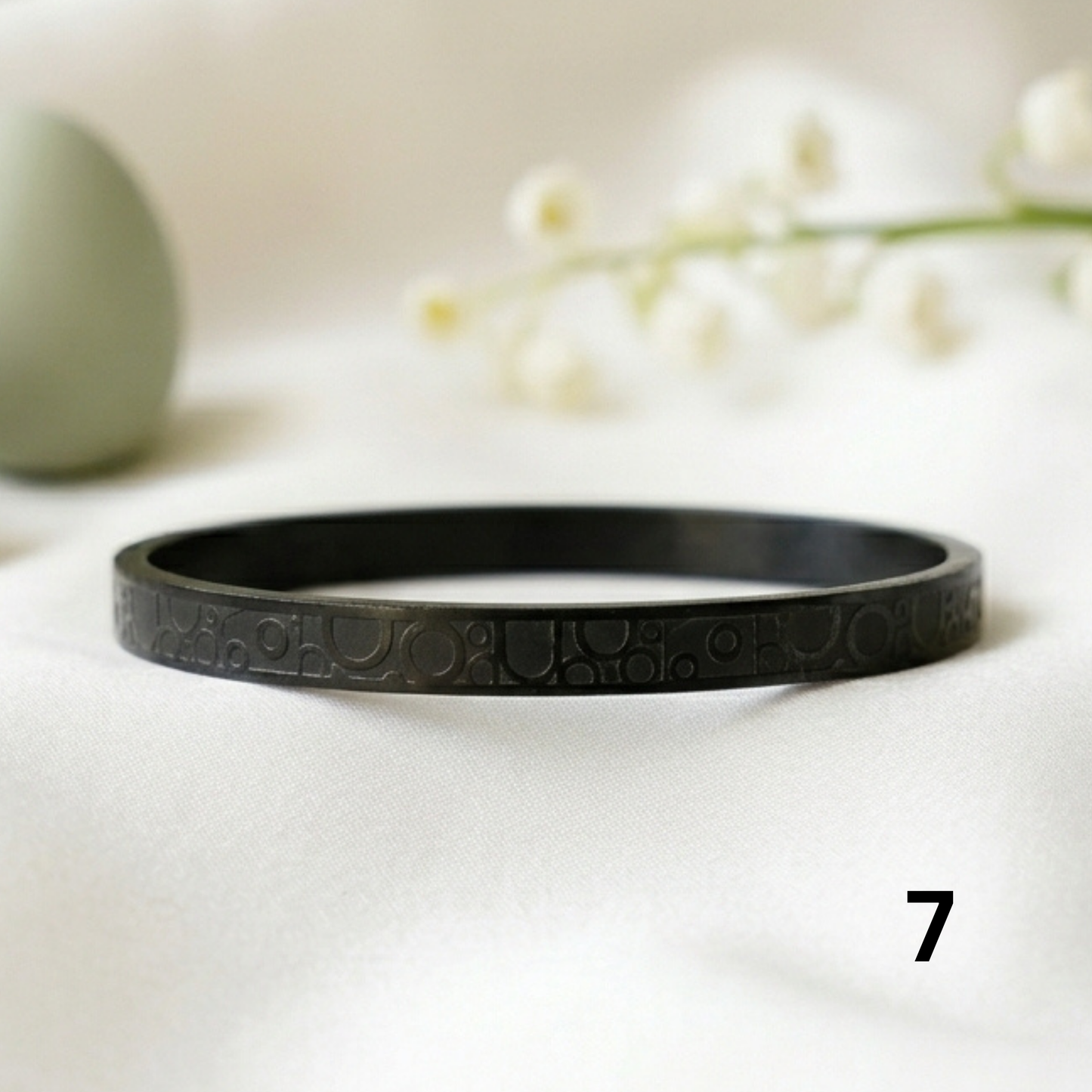 Midnight Luxe Textured Bangle Collection