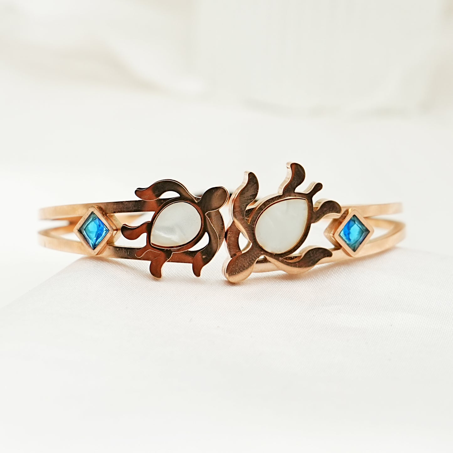 Rose Gold Sea Turtle Bracelet