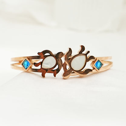 Rose Gold Sea Turtle Bracelet