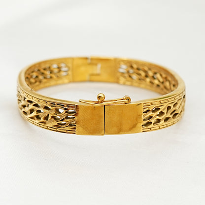 Golden Filigree Gold Plated Bracelet