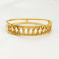 Geometric Cutout Gold Plated Bracelet