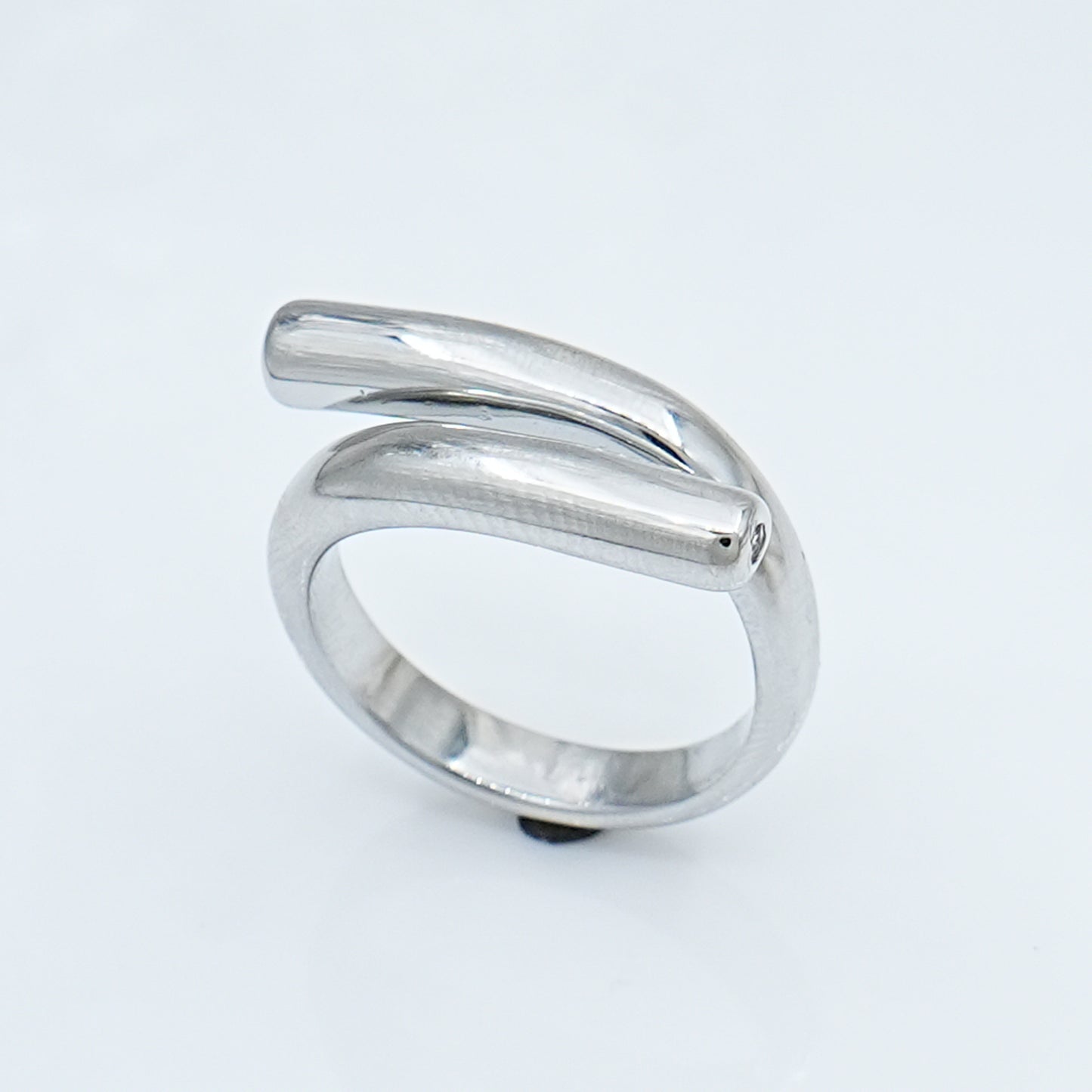 Minimalist Stainless Steel Wrap Ring