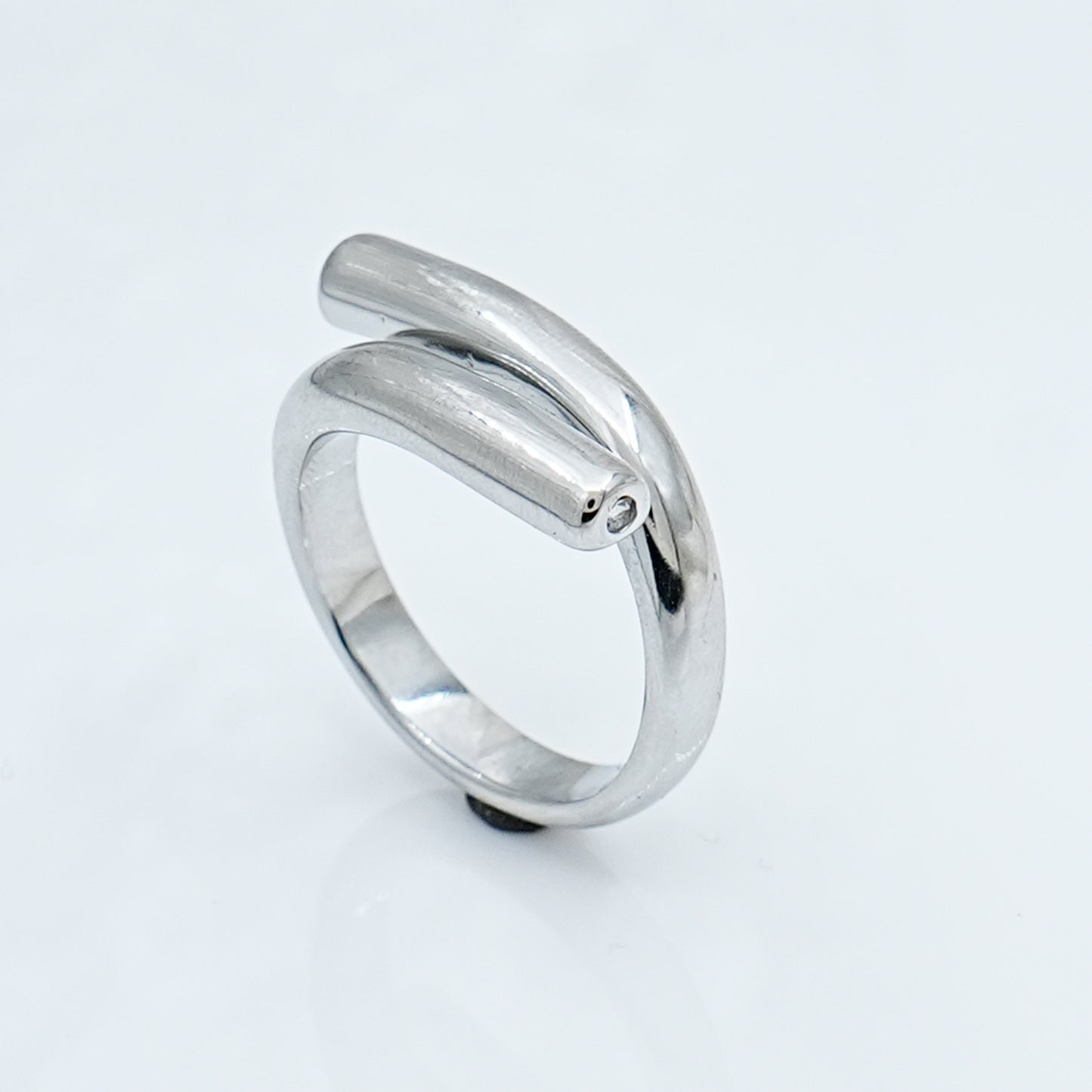 Minimalist Stainless Steel Wrap Ring