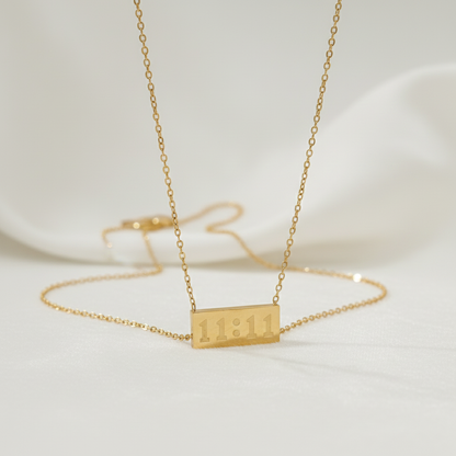 11:11 Manifestation Bar Necklace