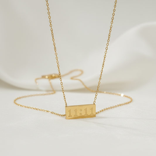 11:11 Manifestation Bar Necklace