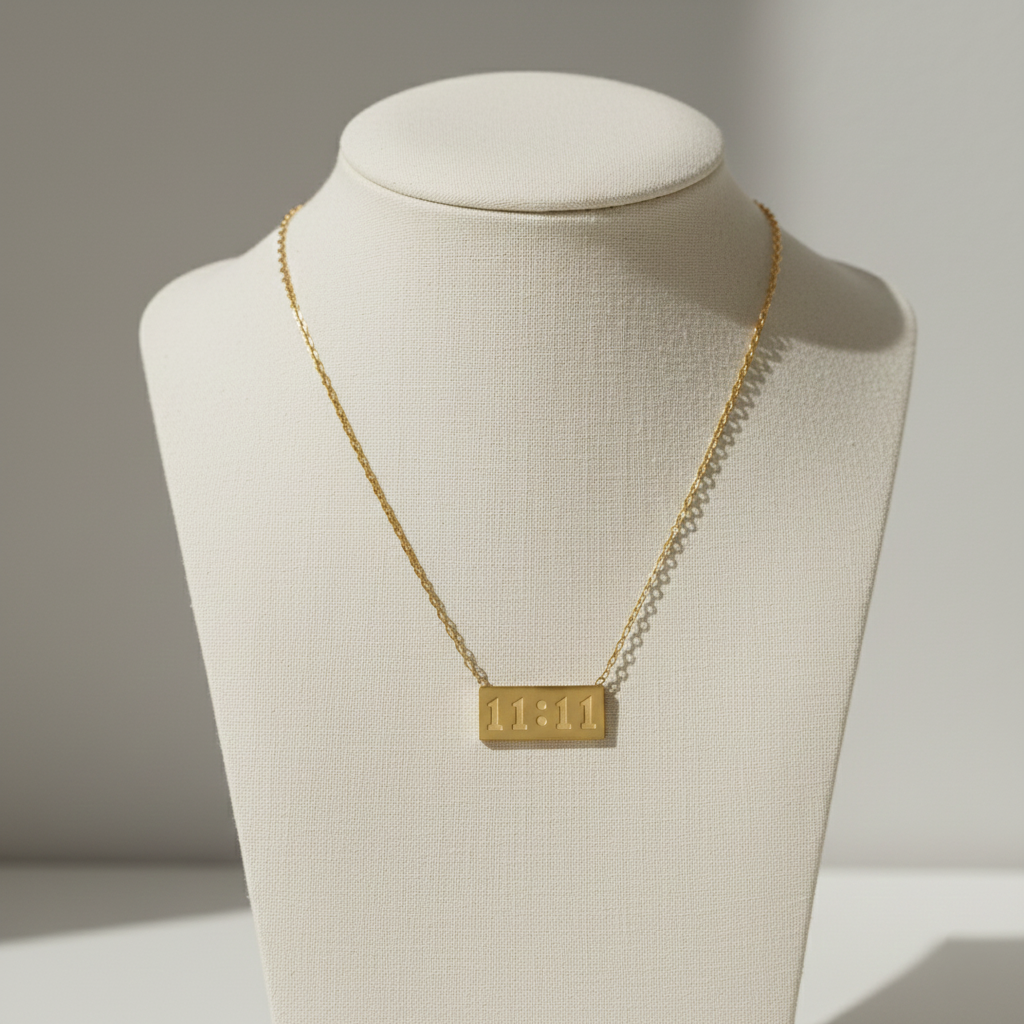 11:11 Manifestation Bar Necklace
