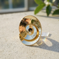 Gold Plated Spiral Statement Ring