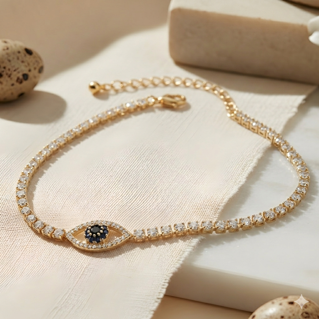 Evil Eye Tennis Bracelet