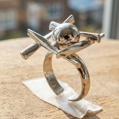 Modern Abstract Statement Ring