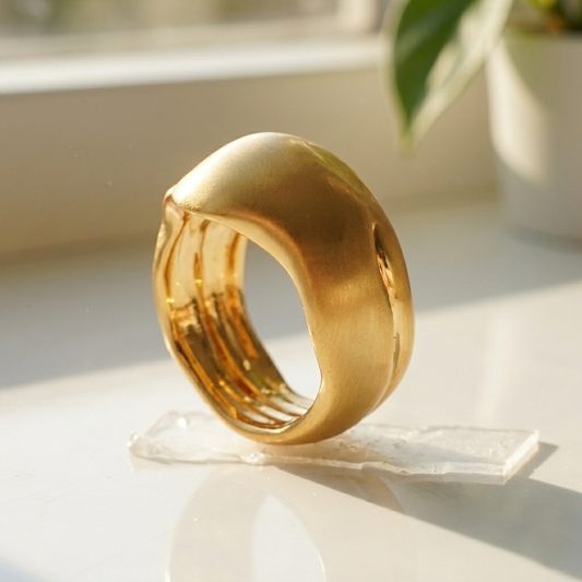 Chunky Gold Dome Ring