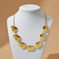 Golden Spiral Statement Necklace