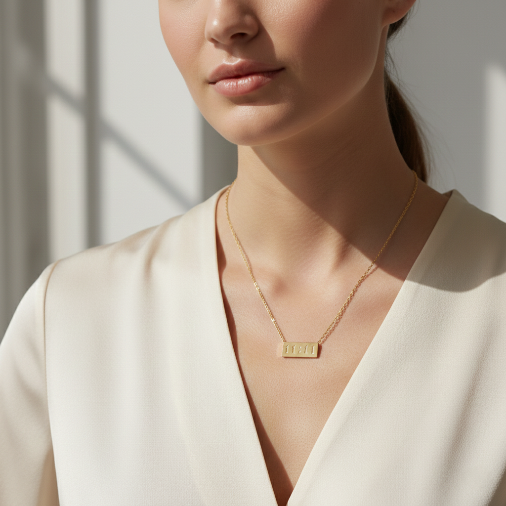 11:11 Manifestation Bar Necklace