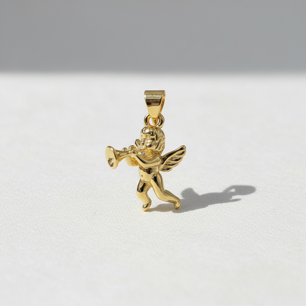 Gold Cupid Angel Charm