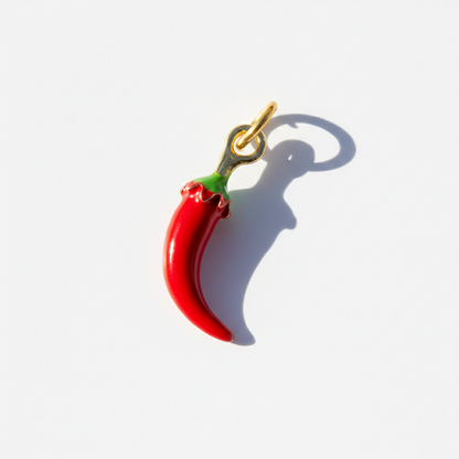 Red Chilli Pepper Charm For Bracelet Necklace