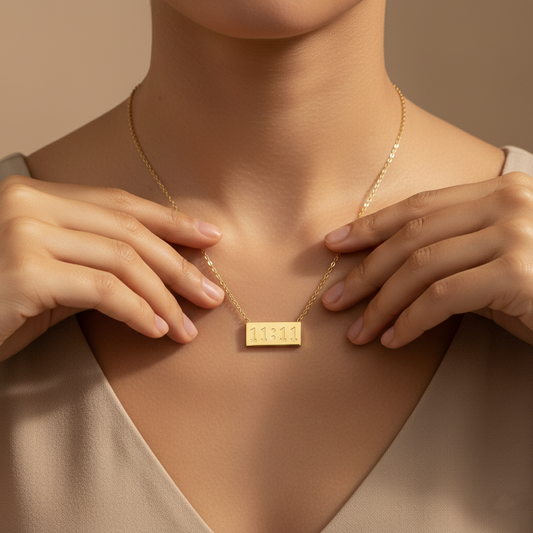 11:11 Manifestation Bar Necklace