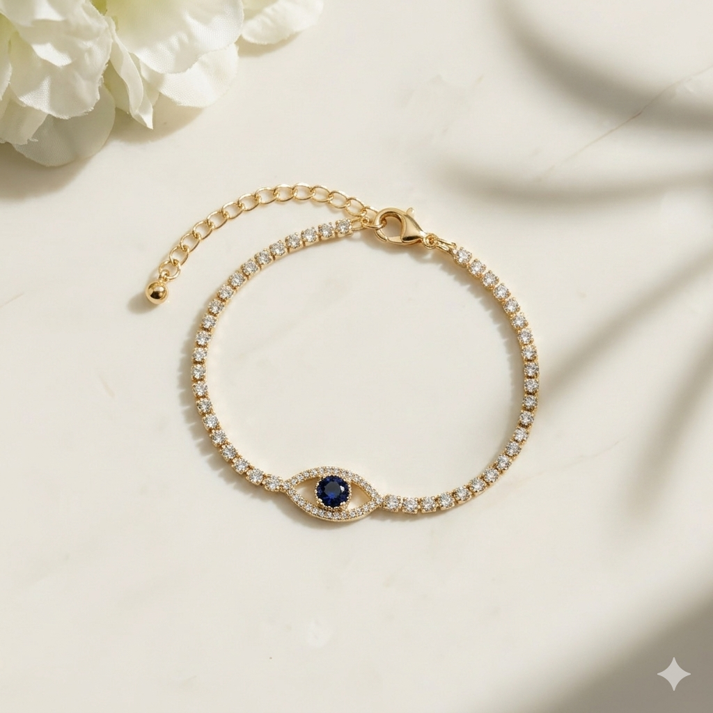 Evil Eye Tennis Bracelet