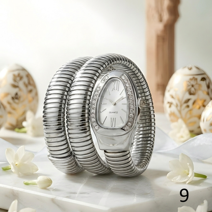 Snake Design Spiral Watch Bracelet