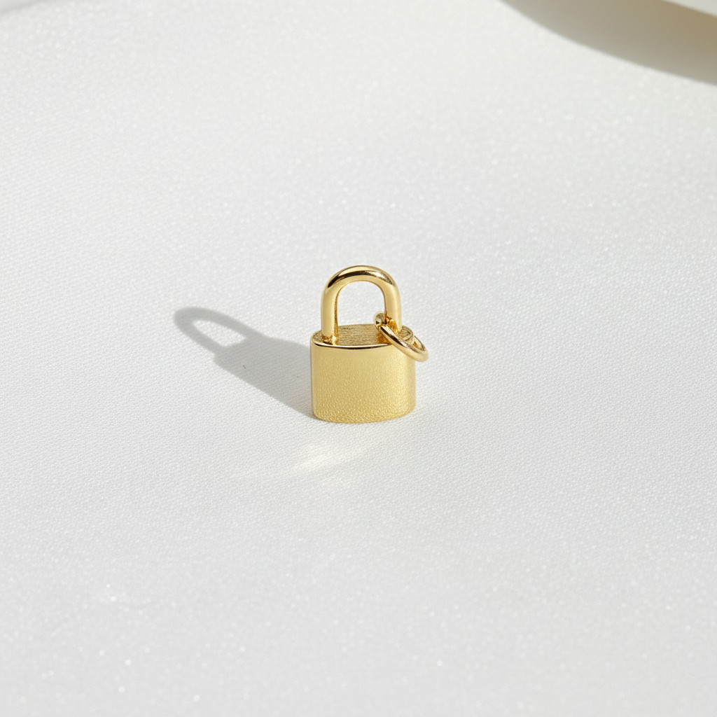Mini Padlock Charm For Bracelet Necklace