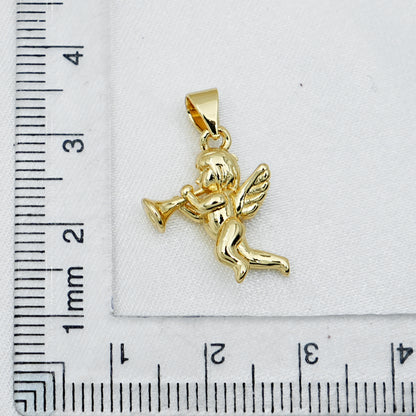 Gold Cupid Angel Charm