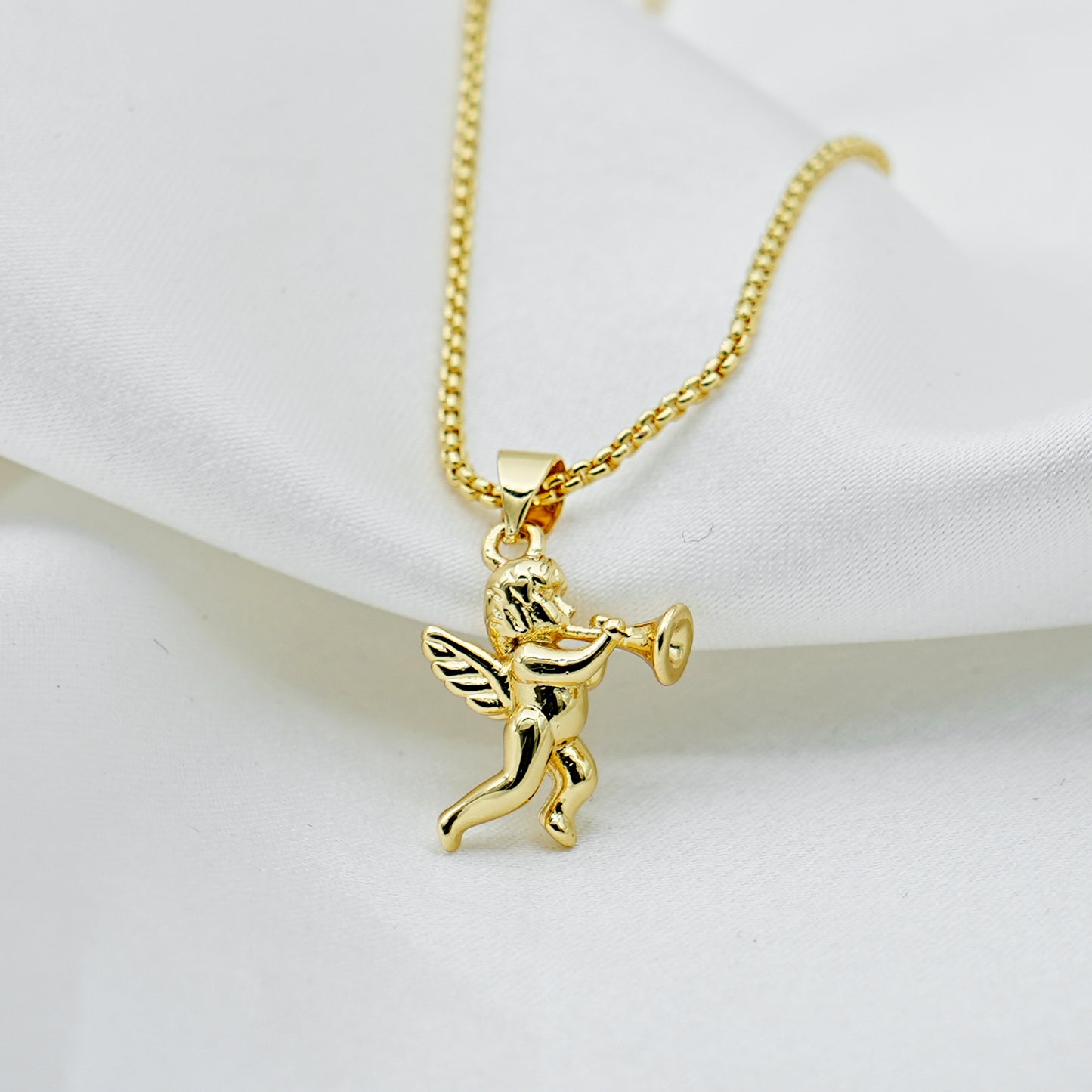 Gold Cupid Angel Charm