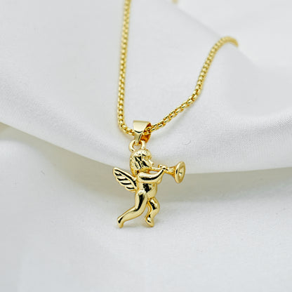 Gold Cupid Angel Charm