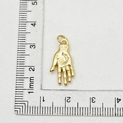 Gold Hand Charm – Protective Palm Pendant
