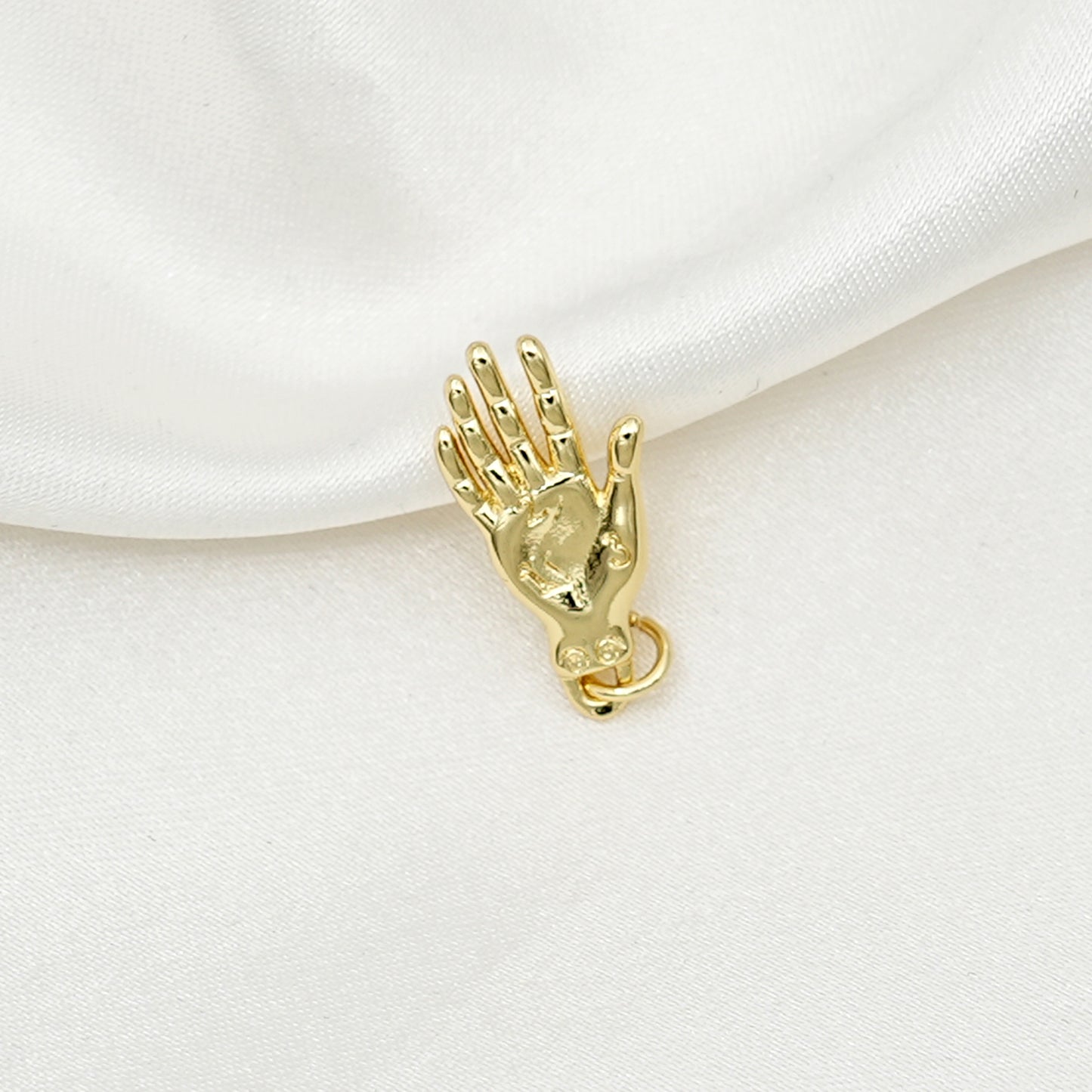 Gold Hand Charm – Protective Palm Pendant