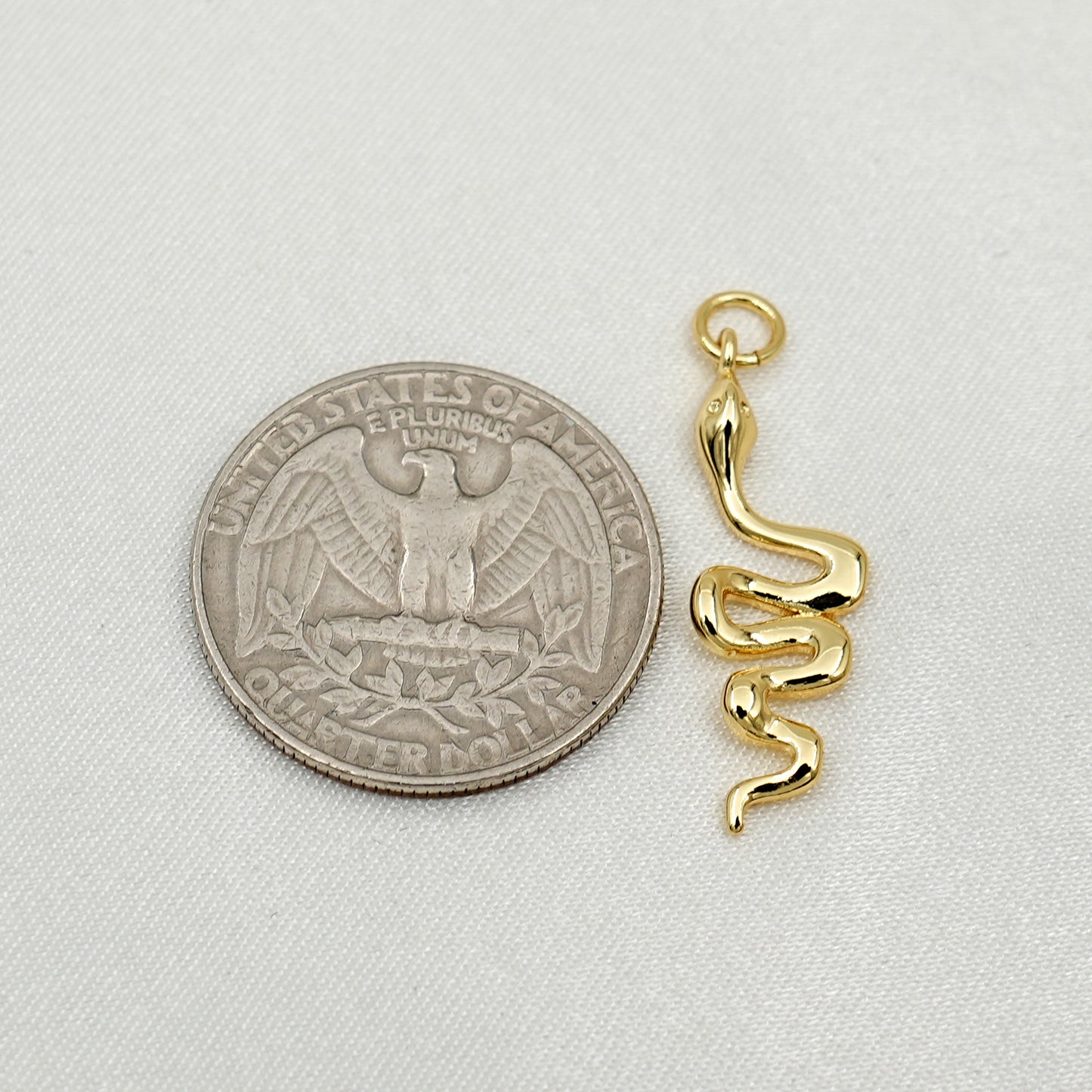 Gold Simple Snake Charm