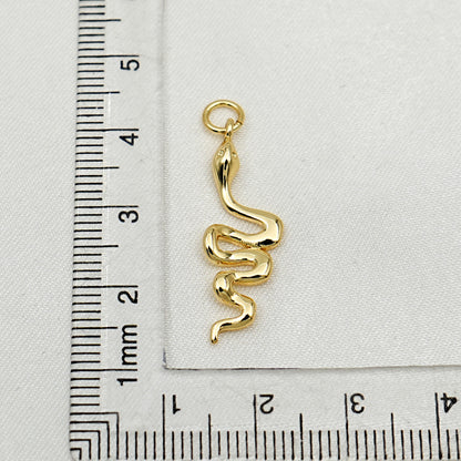 Gold Simple Snake Charm