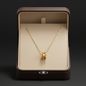Gold Tulip Charm Necklace