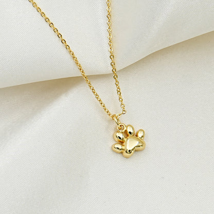 Gold Paw Print Charm