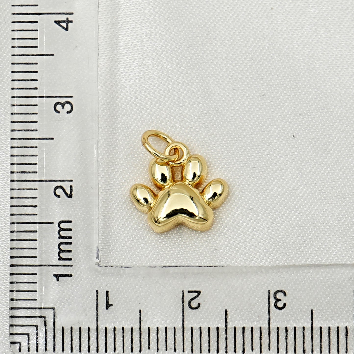 Gold Paw Print Charm