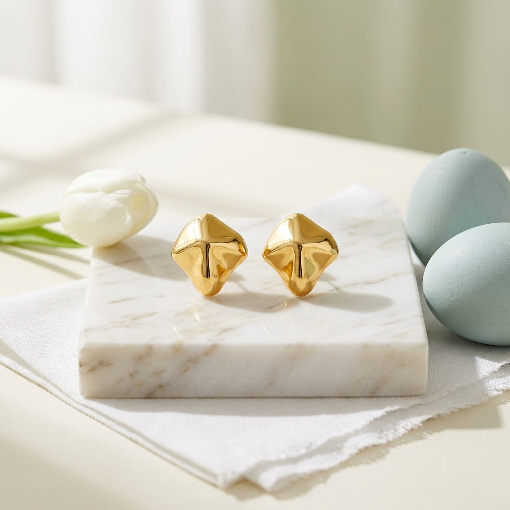 Modern Sculpted Statement Earrings