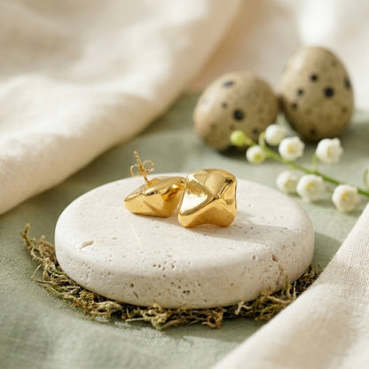 Modern Sculpted Statement Earrings