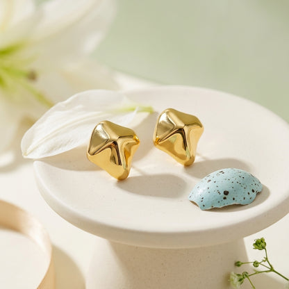 Modern Sculpted Statement Earrings