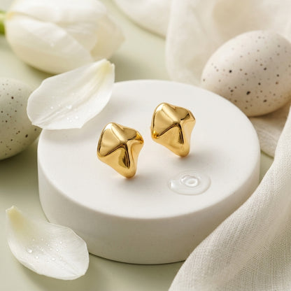 Modern Sculpted Statement Earrings