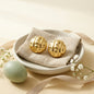 Big Dome Stud Earrings