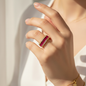 Emerald Baguette Half Eternity Ring
