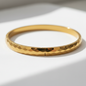 Minimal Hammered Gold Bangle Bracelet