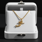 Yellow Gold Mermaid Charm Necklace