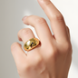 Multicolored Diamond Confetti Dome Ring