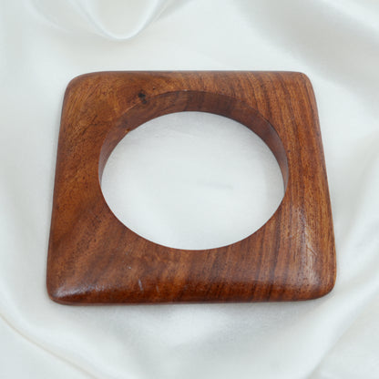 Bohemian Wooden Geometric Bangle