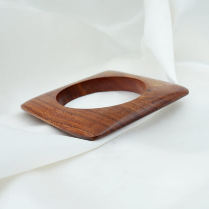 Bohemian Wooden Geometric Bangle