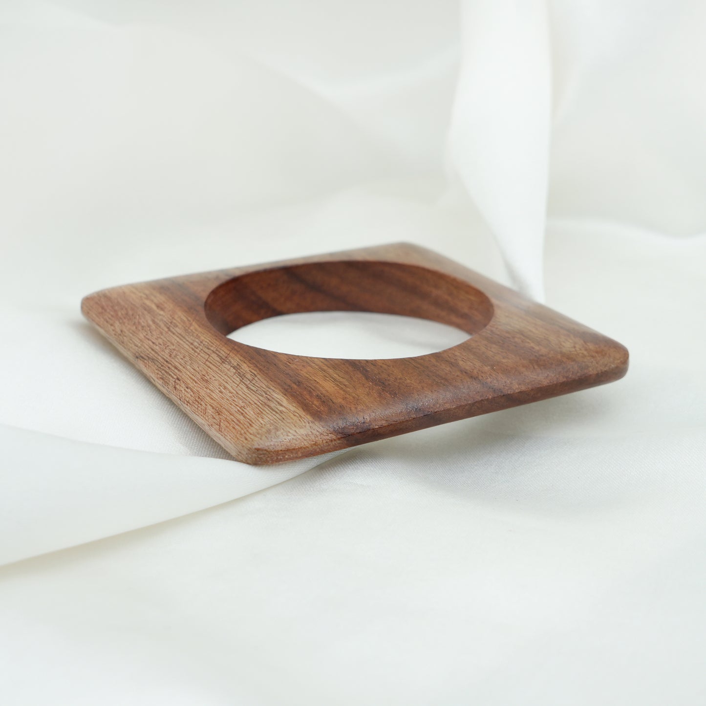 Bohemian Wooden Geometric Bangle