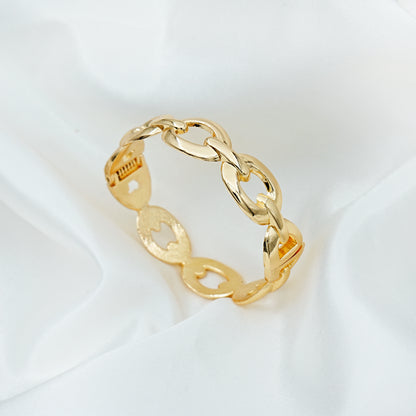 Luxe Gold Chain Link Bangle Bracelet