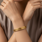 Greek Key Pattern Bangle Bracelet